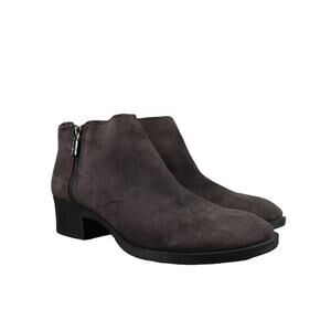 Kenneth Cole Shoes Women 7.5 Bootie Fashion Classic Levon Zip Up Grey Ankle Boot